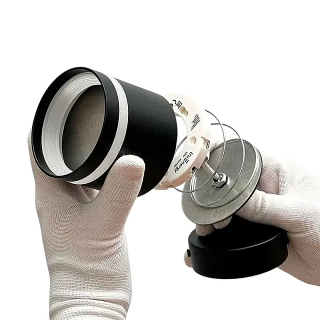 Светильник TruEnergy Modern 21018 поворотный с матовым кольцом под лампу с цоколем GX53 алюминий