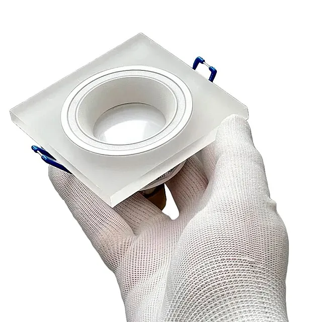 Светильник встраиваемый TruEnergy Simple 21240 под лампу GU10 IP20 акрил матовый квадрат белый