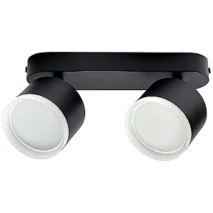 Светильник накладной TruEnergy Modern 21038 двойной с матовым кольцом поворотный спот под лампы 2*GX53