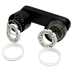 Светильник накладной TruEnergy Modern 21038 двойной с матовым кольцом поворотный спот под лампы 2*GX53