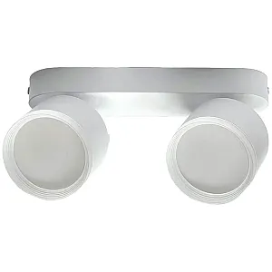 Светильник накладной TruEnergy Modern 21039 двойной с матовым кольцом поворотный спот под лампы 2*GX53