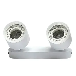 Светильник накладной TruEnergy Modern 21039 двойной с матовым кольцом поворотный спот под лампы 2*GX53