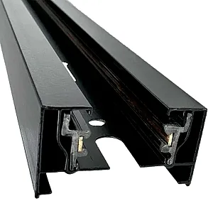 Шинопровод TruEnergy Track 25013 однофазный алюминиевый П-образный 34*20 мм черный 2 м