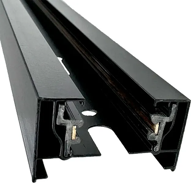 Шинопровод TruEnergy Track 25013 однофазный алюминиевый П-образный 34*20 мм черный 2 м