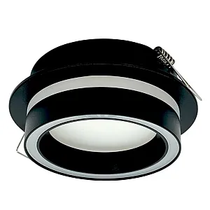 Светильник встраиваемый TruEnergy Nova 21247 с матовым кольцом под лампу GX53 черный