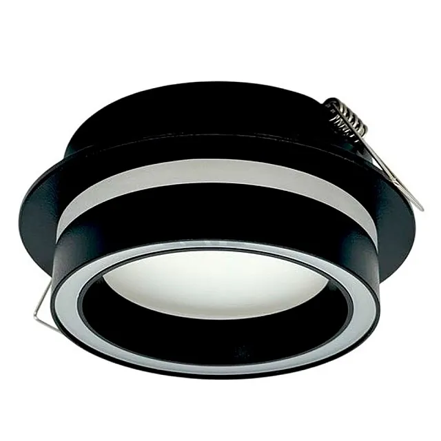 Светильник встраиваемый TruEnergy Nova 21247 с матовым кольцом под лампу GX53 черный
