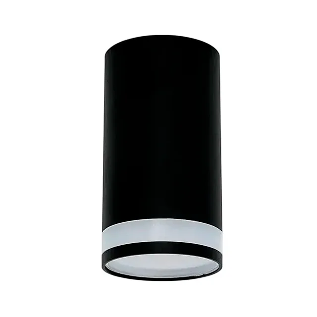 Светильник накладной TruEnergy Modern 21304 с матовым кольцом под лампу GU10 55*100 мм черный