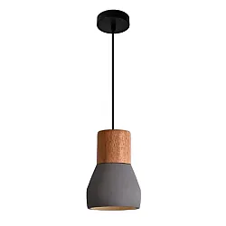 Светильник подвесной Truenergy Modern E27 D120*180 мм конусный серый гранит