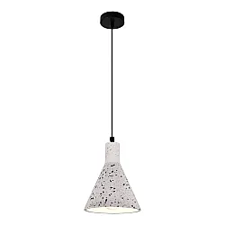 Светильник подвесной Truenergy Modern E27 D160*210 мм конусный белый гранит