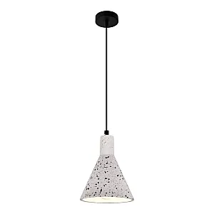 Светильник подвесной TruEnergy Modern 21402 под лампу E27 160*210 мм конусный белый гранит
