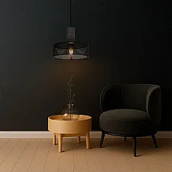 Светильник подвесной TruEnergy Stone Loft 21404 под лампу E27 250*200 мм цилиндрический