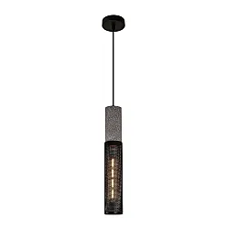 Светильник подвесной TruEnergy Stone Loft 21406 цилиндрический под лампу E27 60*350 мм с металлической сеткой