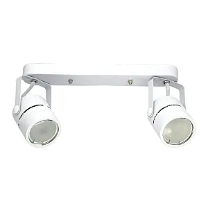 Светильник накладной TruEnergy Focus 21354 двойной поворотный спот под лампы 2*GU10 металл белый