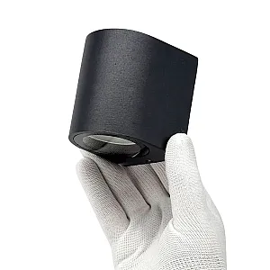 Светильник TruEnergy Park 26007 фасадный под лампу с цоколем GU10 76*68*80 мм IP54 алюминий черный