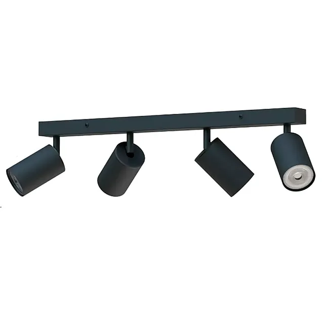 Светильник накладной TruEnergy Modern 21370 поворотный под лампу 4*GU10 металл черный