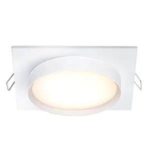 Светильник встраиваемый TruEnergy Nova 21262 с матовым кольцом под лампу GX53 белый