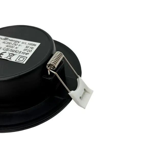 Светильник TruEnergy Fit 10086 круг 5W 4000K IP20 пластик ультратонкий черный