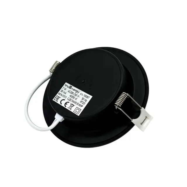 Светильник TruEnergy Fit 10087 круг 7W 4000K IP20 пластик ультратонкий черный