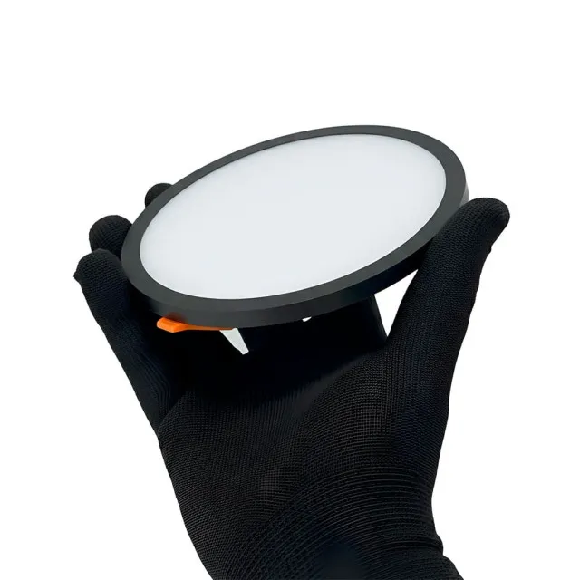 Светильник TruEnergy Light Premium 10726 ультратонкий со встроенным трансформатором круг 12W 4000K пластик черный