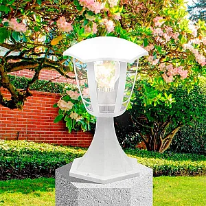Светильник Элект НТУ 07-60-003 У1 Валенсия 1 садово-парковый белый