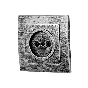 Розетка Юпитер Стандарт JP7424-02 1 место без заземления серебро