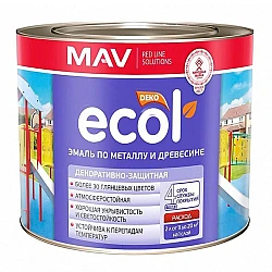Эмаль MAV Ecol ПФ-115 по металлу и древесине зеленая глянцевая 2.4 л