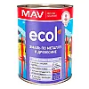 Эмаль MAV Ecol ПФ-115 по металлу и древесине красно-коричневая глянцевая 1 л