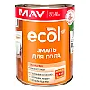 Эмаль для пола MAV Ecol ПФ-266 золотисто-коричневая глянцевая 1 л