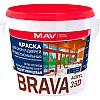 Краска MAV Brava Acryl 35D для окон и дверей профессиональная белая полуглянцевая 3 л
