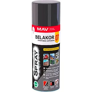 Грунтовка-аэрозоль MAV Belakor 07 алкидная антикоррозионная серая 520 мл