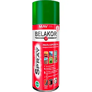 Эмаль-аэрозоль MAV Belakor 17 алкидная RAL6029 мятно-зеленый глянцевая 520 мл