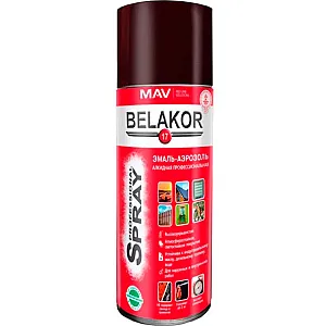 Эмаль-аэрозоль MAV Belakor 17 алкидная RAL8017 шоколадно-коричневый глянцевая 520 мл