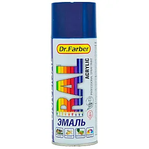 Эмаль-аэрозоль MAV Dr.Farber акриловая универсальная RAL 5002 ультрамариново-синяя глянцевая 520 мл