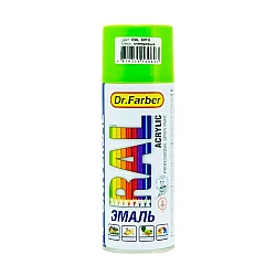Эмаль-аэрозоль MAV Dr.Farber 07186-270 акриловая универсальная RAL 6018 желто-зеленая глянцевая 520 мл