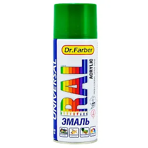 Эмаль-аэрозоль MAV Dr.Farber акриловая универсальная RAL 6029 мятно-зеленая глянцевая 520 мл