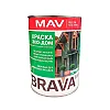 Краска MAV Brava Эко-Дом белая полуматовая 0.9 л