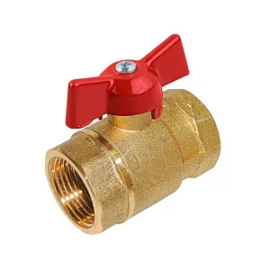 Кран шаровой Цветлит ZW10109 DN 25 PN1.6 МПа 11Б27п9 вода р/б бабочка