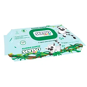 Салфетки влажные Senso Baby для детей Лемур 100 шт