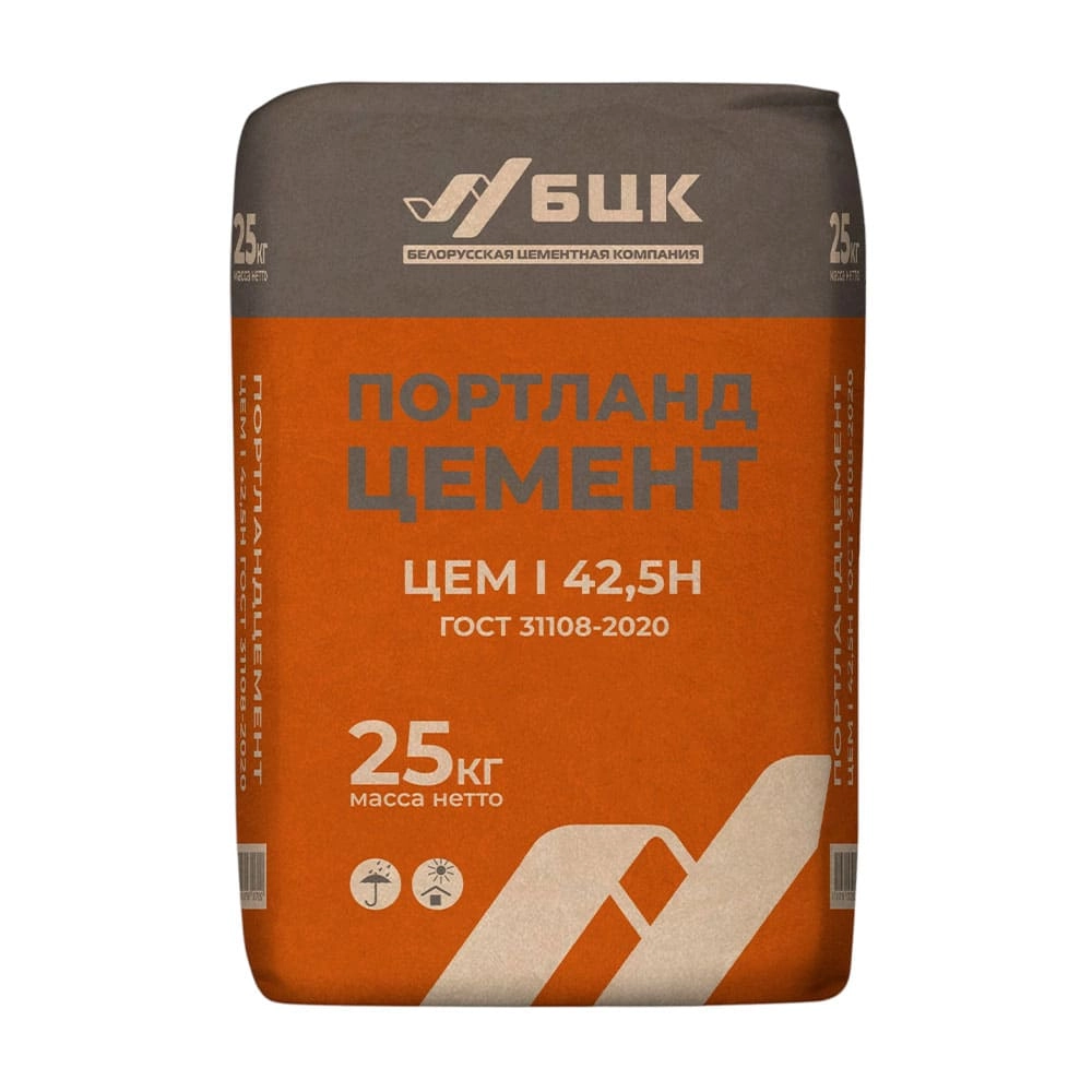 Портландцемент БЦК ПЦ 500-Д0 25 кг