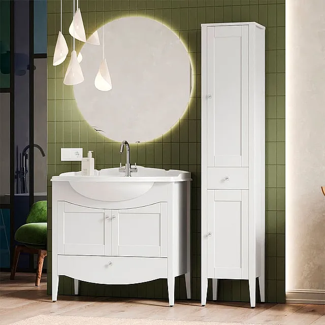 Шкаф Belux Афины П 35-01 белый матовый