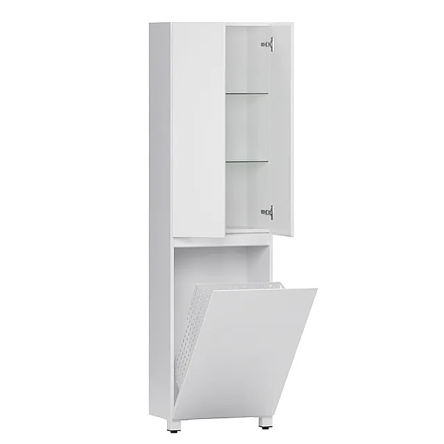 Шкаф Belux Неаполь П 50 К белый глянцевый