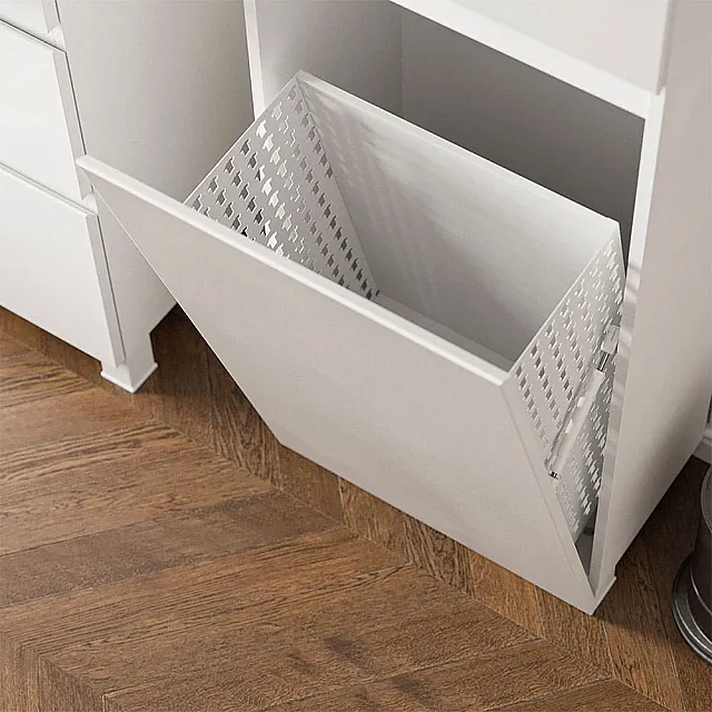 Шкаф Belux Неаполь П 50 К белый глянцевый