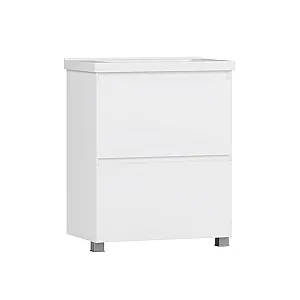 Тумба под умывальник Belux Киото Н 70-02 белый глянцевый