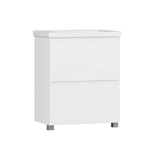 Тумба под умывальник Belux Киото Н 70-02 белый глянцевый
