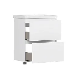 Тумба под умывальник Belux Киото Н 70-02 белый глянцевый Тумба под умывальник Belux Киото Н 70-02 белый глянцевый