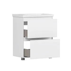 Тумба под умывальник Belux Киото Н 70-02 белый глянцевый