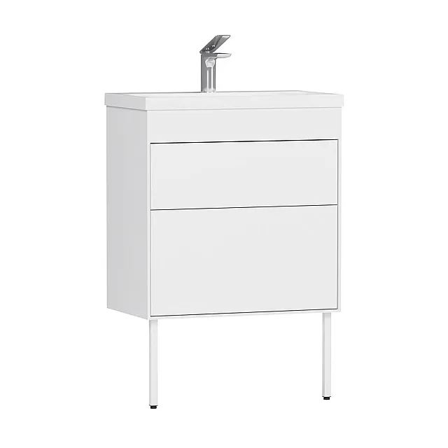 Тумба под умывальник Belux Порто Н 60-02 белый глянцевый