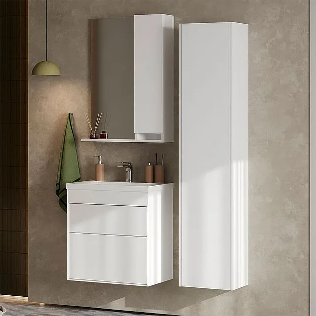 Тумба под умывальник Belux Порто Н 60-02 белый глянцевый