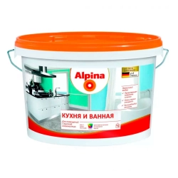 Краска Alpina Кухня и Ванная База 3 прозрачная 2.35 л