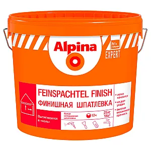 Шпатлевка Alpina Expert Feinspachtel Finish белая 4.5 кг